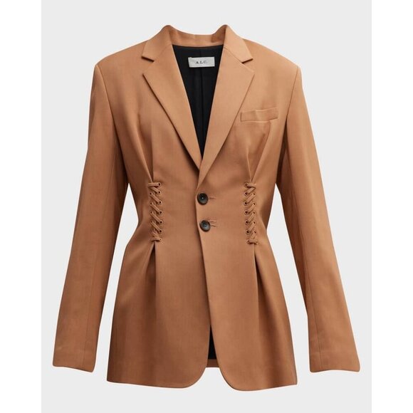 A.L.C. Maverick Jacket Western Y2K 70’s Boho Neutral 0 - Picture 1 of 15